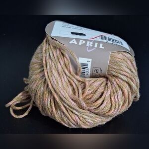 NWT Nashua Handknits April Warm Brown & Pink Cotton Crochet Knit Yarn